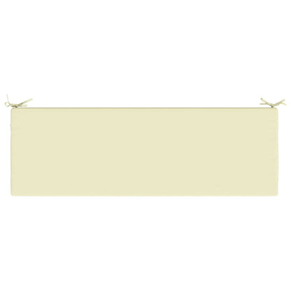 2-Piece Bench Cushions SOEST 2 pcs 100% Polyester Cream
