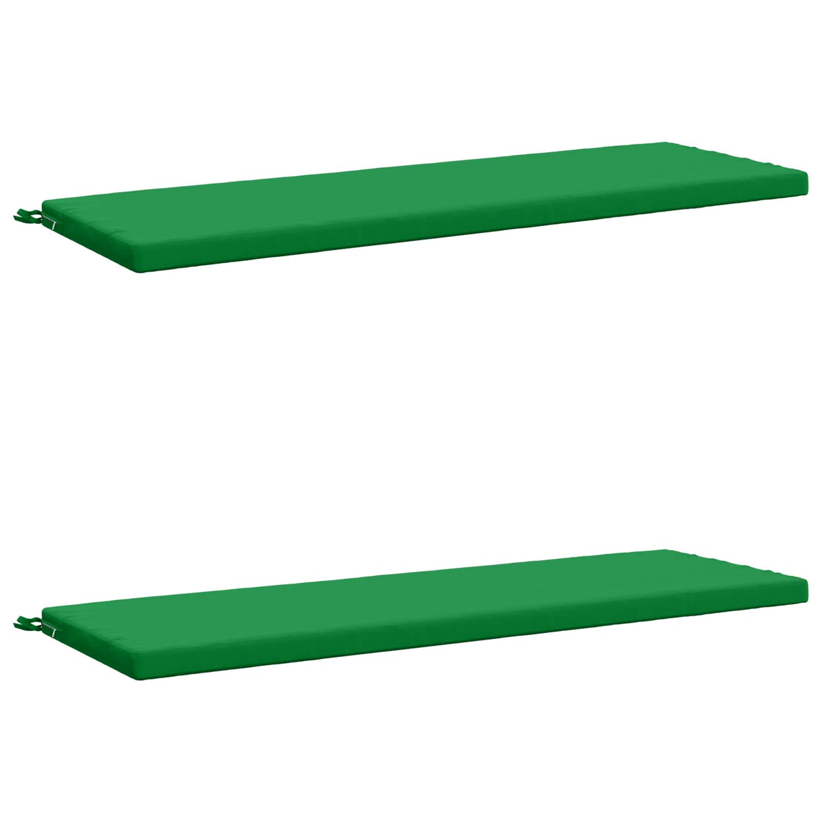 2-Piece Bench Cushions SOEST 2 pcs 100% Polyester Green