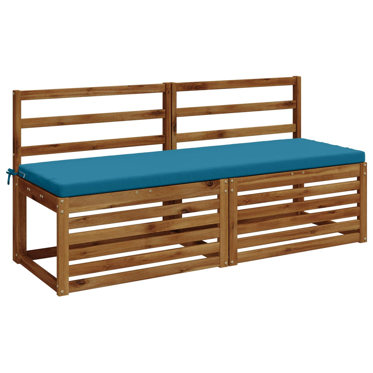 2-Piece Bench Cushions SOEST 2 pcs 100% Polyester Light Blue