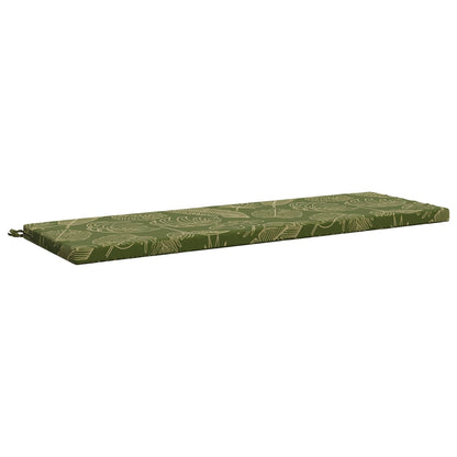 2-Piece Bench Cushions SOEST 2 pcs 100% Polyester Leaf Design