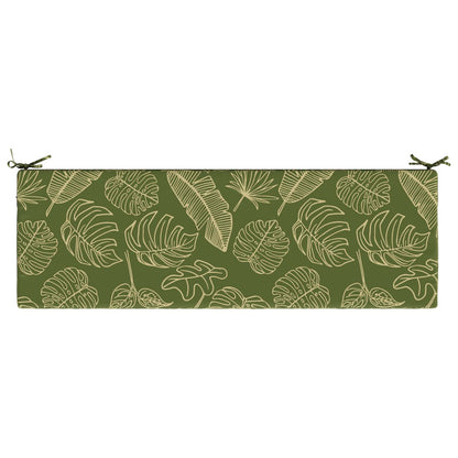 2-Piece Bench Cushions SOEST 2 pcs 100% Polyester Leaf Design