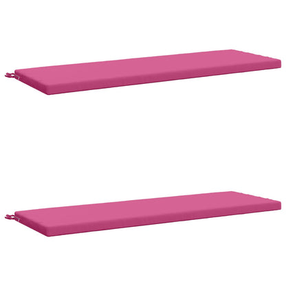 2-Piece Bench Cushions SOEST 2 pcs 100% Polyester Pink