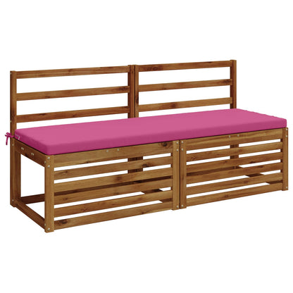 2-Piece Bench Cushions SOEST 2 pcs 100% Polyester Pink