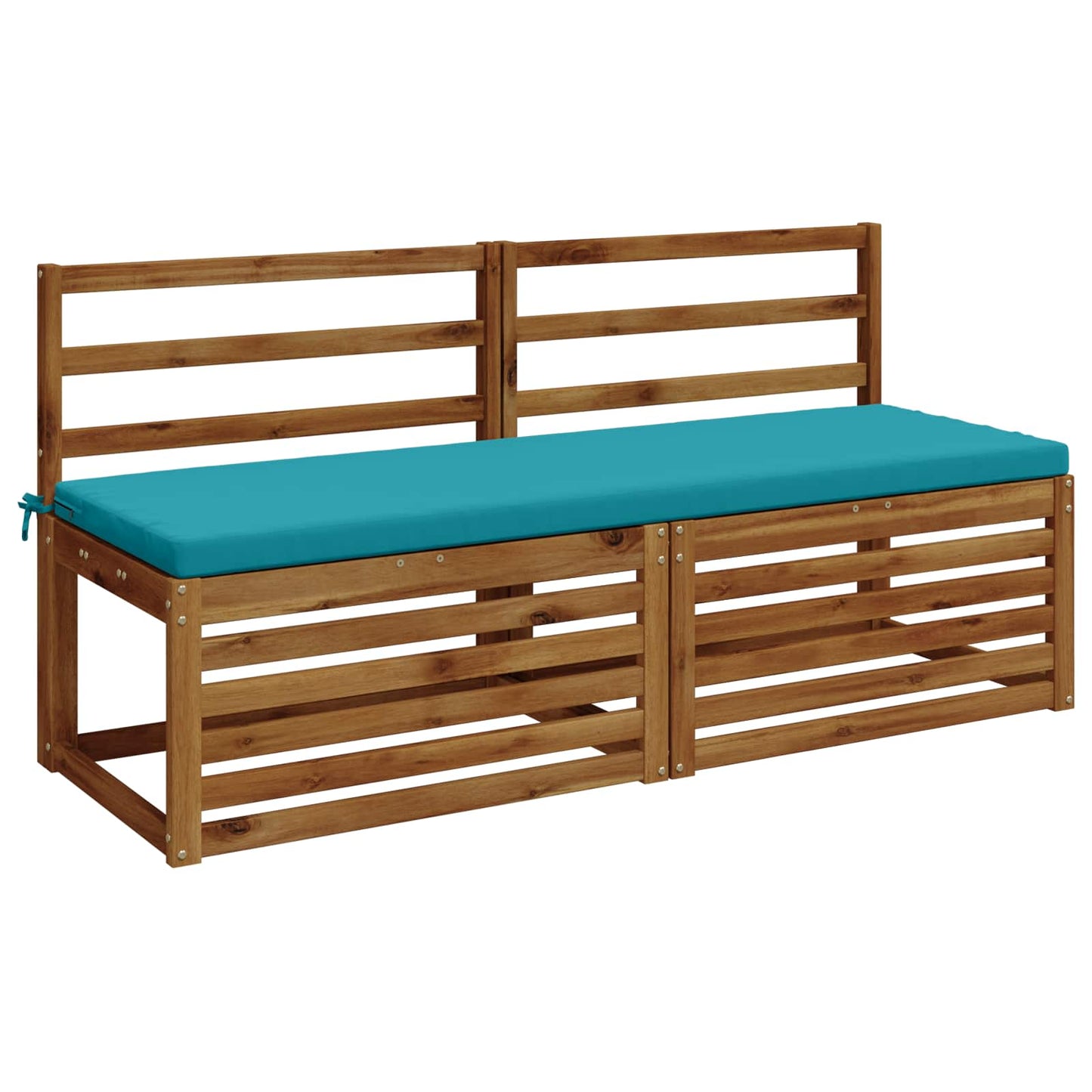 2-Piece Bench Cushions SOEST 2 pcs 100% Polyester Turquoise