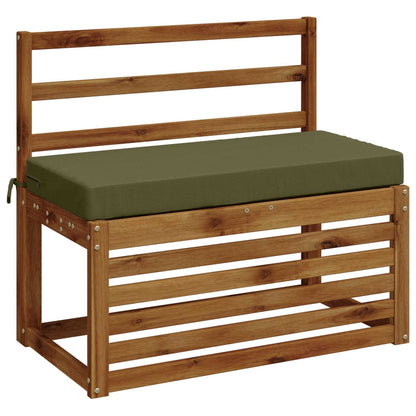 2-Piece Bench Cushions SOEST 2 pcs 100% Polyester Olive Green