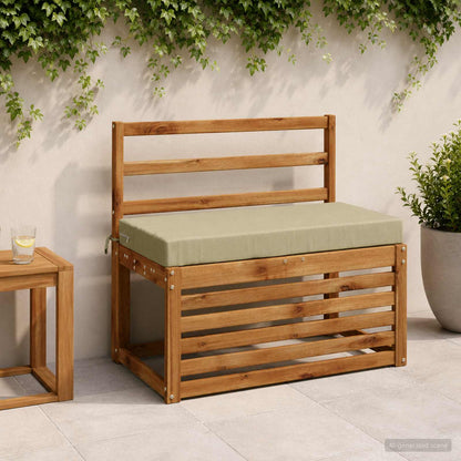 2-Piece Bench Cushions SOEST 2 pcs 100% Polyester Light Green