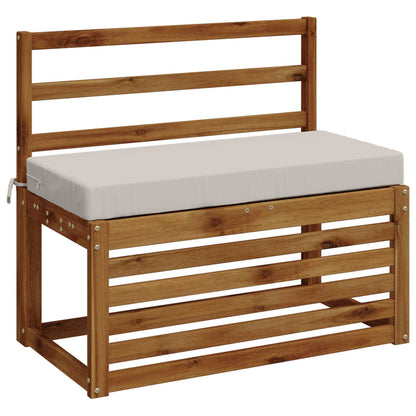 Bench Cushion SOEST 100% Polyester White 60 x 40 x 8 cm