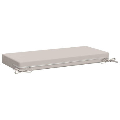 2-Piece Bench Cushions SOEST 2 pcs 100% Polyester White