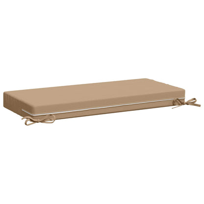 Bench Cushion SOEST 100% Polyester Sand 60 x 40 x 8 cm