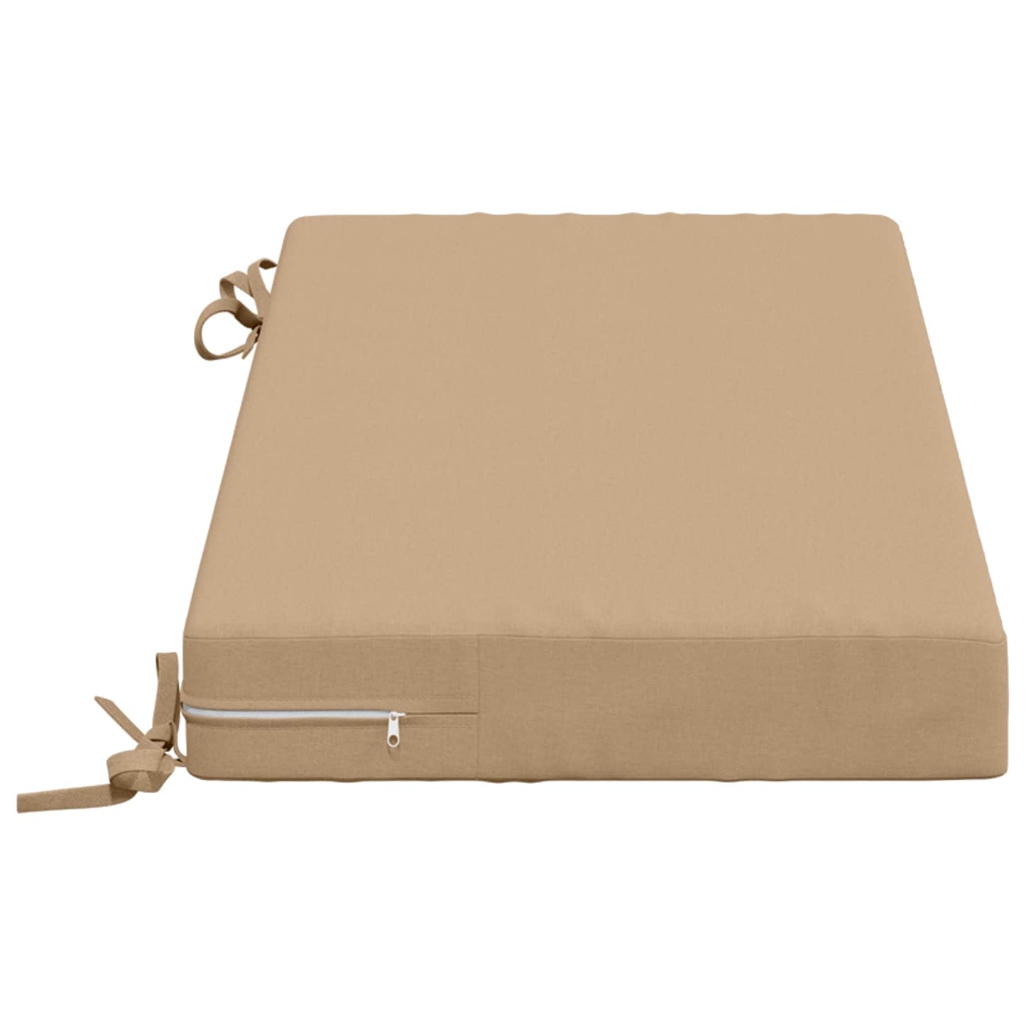 Bench Cushion SOEST 100% Polyester Sand 60 x 40 x 8 cm