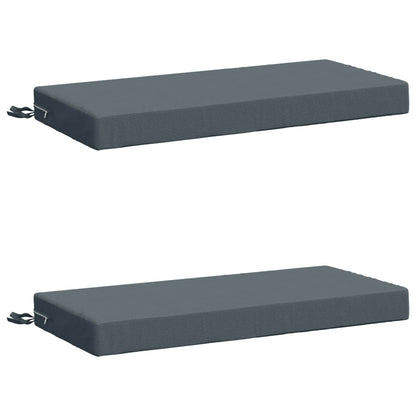 2-Piece Bench Cushions SOEST 2 pcs 100% Polyester Blue