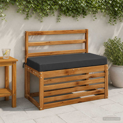 2-Piece Bench Cushions SOEST 2 pcs 100% Polyester Dark Blue