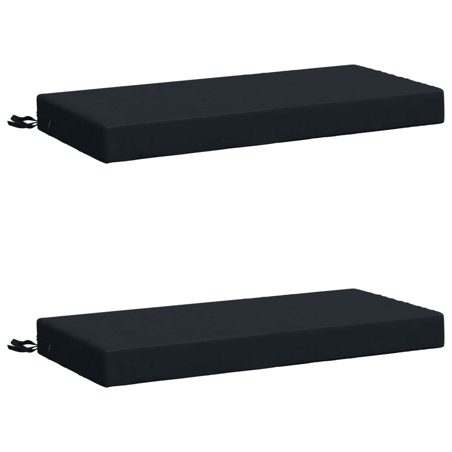 2-Piece Bench Cushions SOEST 2 pcs 100% Polyester Dark Blue