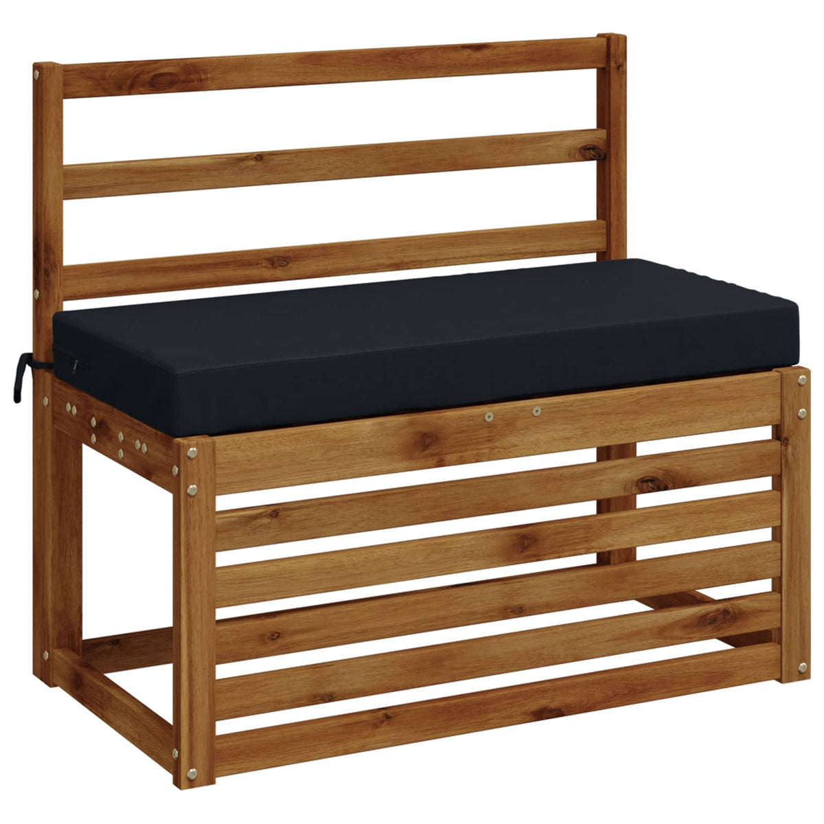 2-Piece Bench Cushions SOEST 2 pcs 100% Polyester Dark Blue
