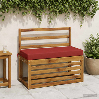 2-Piece Bench Cushions SOEST 2 pcs 100% Polyester Red