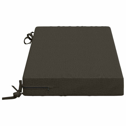 2-Piece Bench Cushions SOEST 2 pcs 100% Polyester Anthracite
