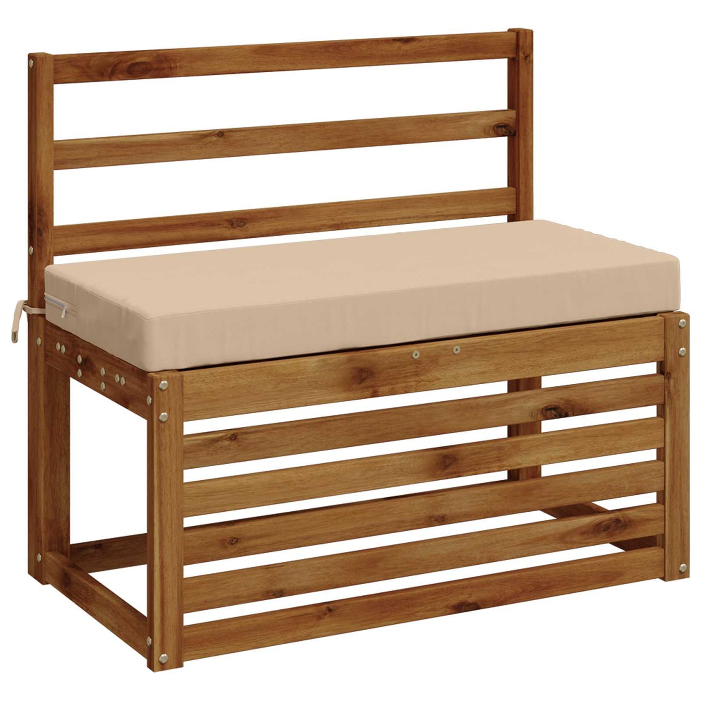 2-Piece Bench Cushions SOEST 2 pcs 100% Polyester Cream