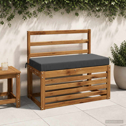 2-Piece Bench Cushions SOEST 2 pcs 100% Polyester Anthracite