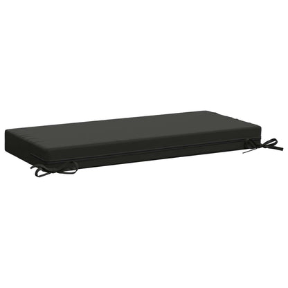 Bench Cushion SOEST 100% Polyester Anthracite 60 x 40 x 8 cm