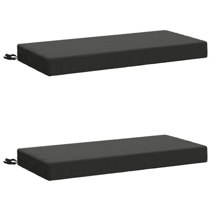 2-Piece Bench Cushions SOEST 2 pcs 100% Polyester Anthracite