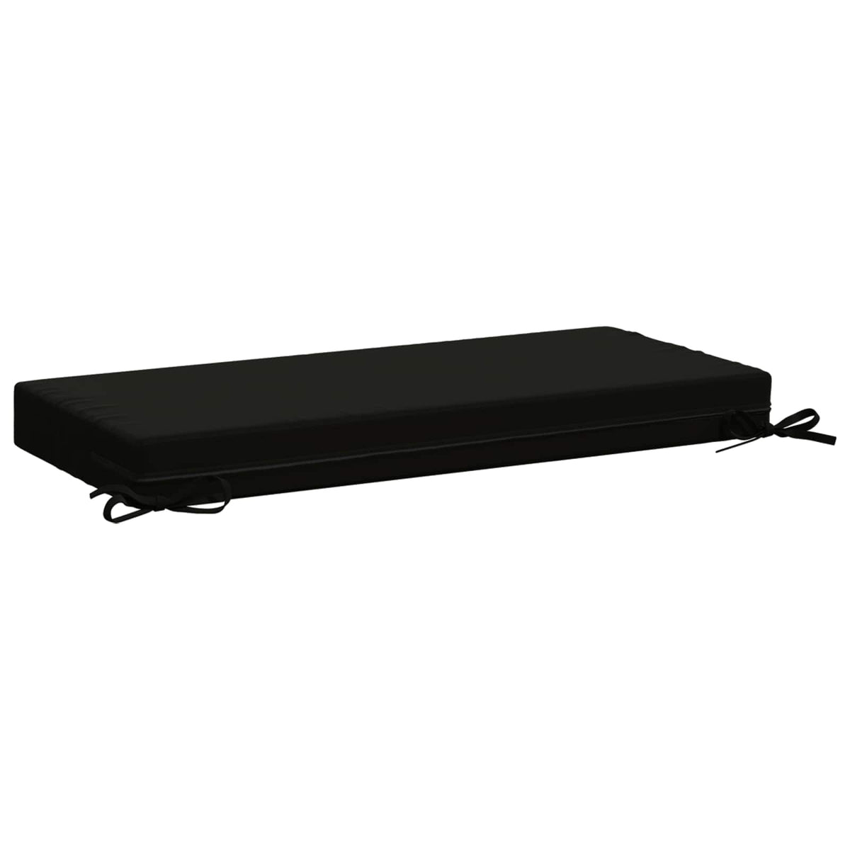 2-Piece Bench Cushions SOEST 2 pcs 100% Polyester Black