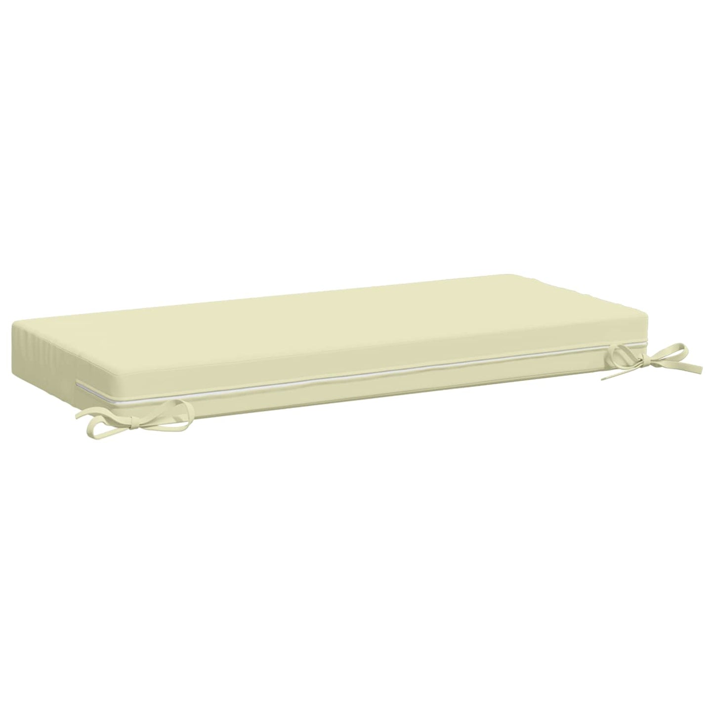 Bench Cushion SOEST 100% Polyester Cream 60 x 40 x 8 cm