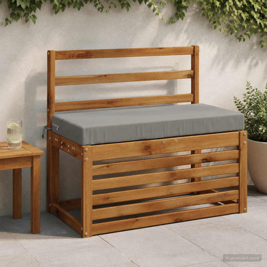 2-Piece Bench Cushions SOEST 2 pcs 100% Polyester Grey
