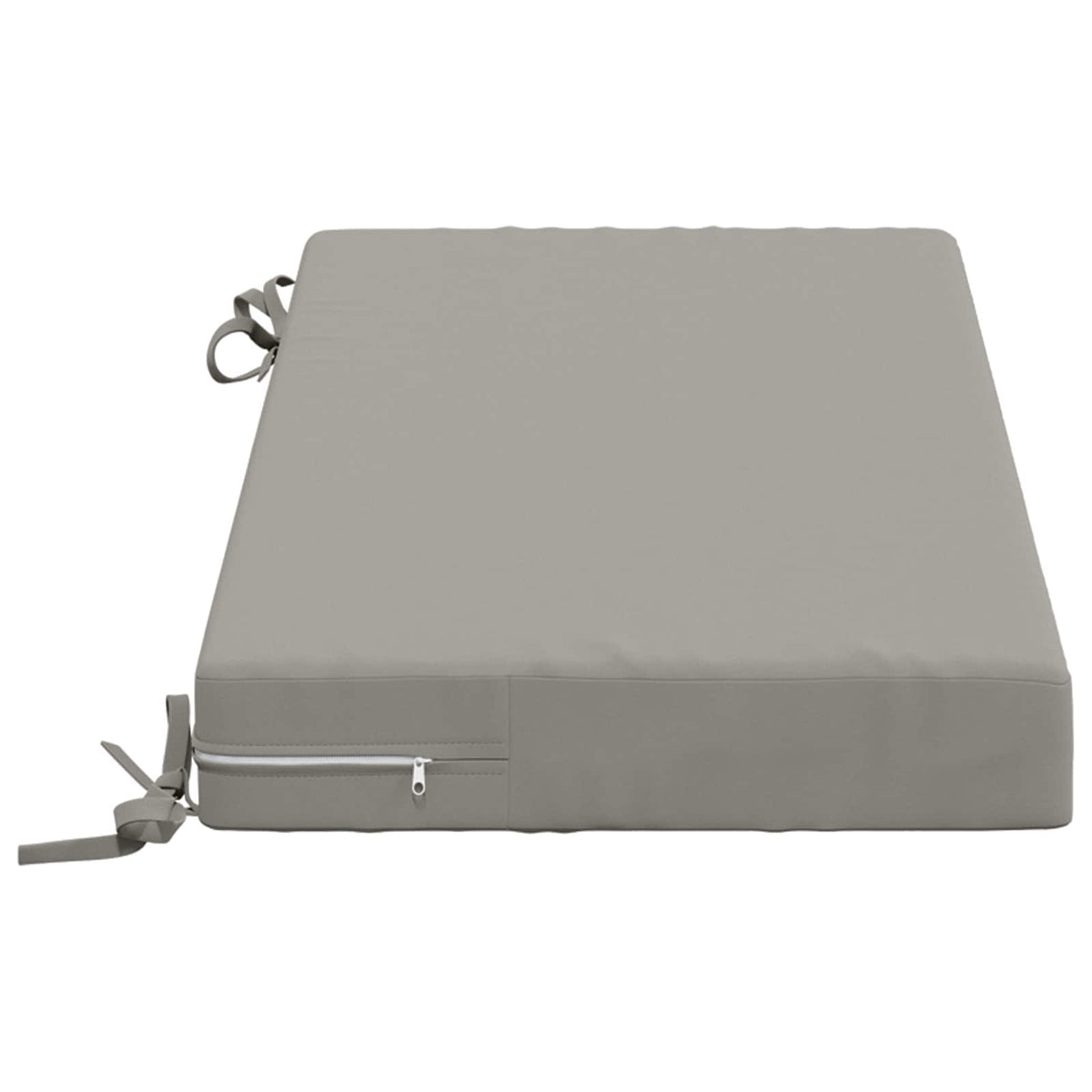 Bench Cushion SOEST 100% Polyester Grey 60 x 40 x 8 cm