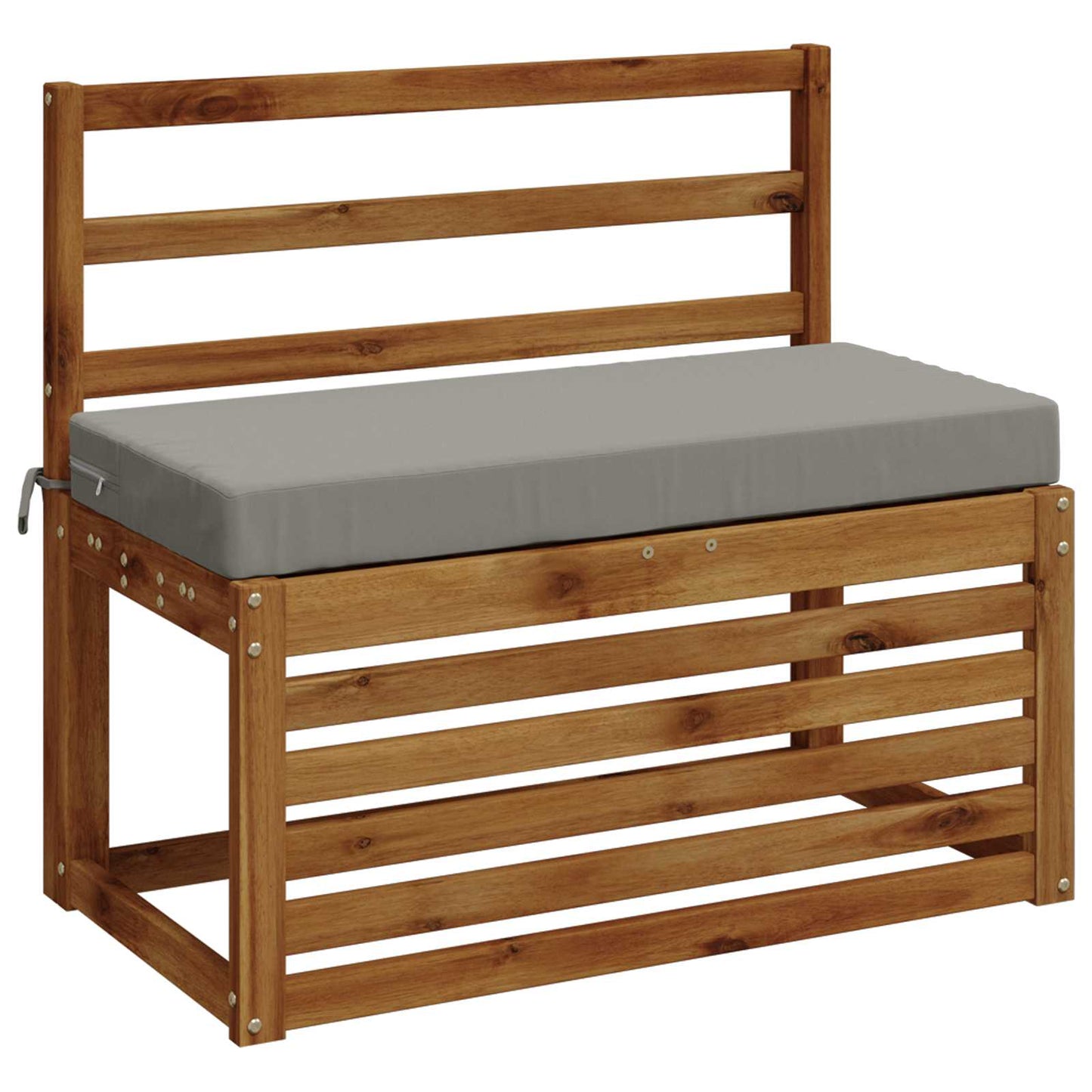 2-Piece Bench Cushions SOEST 2 pcs 100% Polyester Grey
