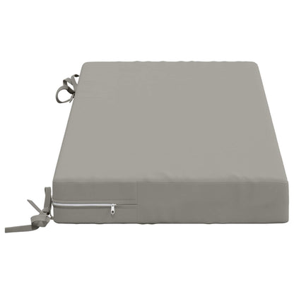 2-Piece Bench Cushions SOEST 2 pcs 100% Polyester Grey