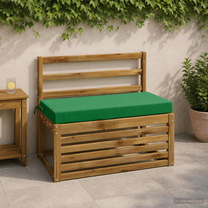 Bench Cushion SOEST 100% Polyester Green 80 x 40 x 8 cm
