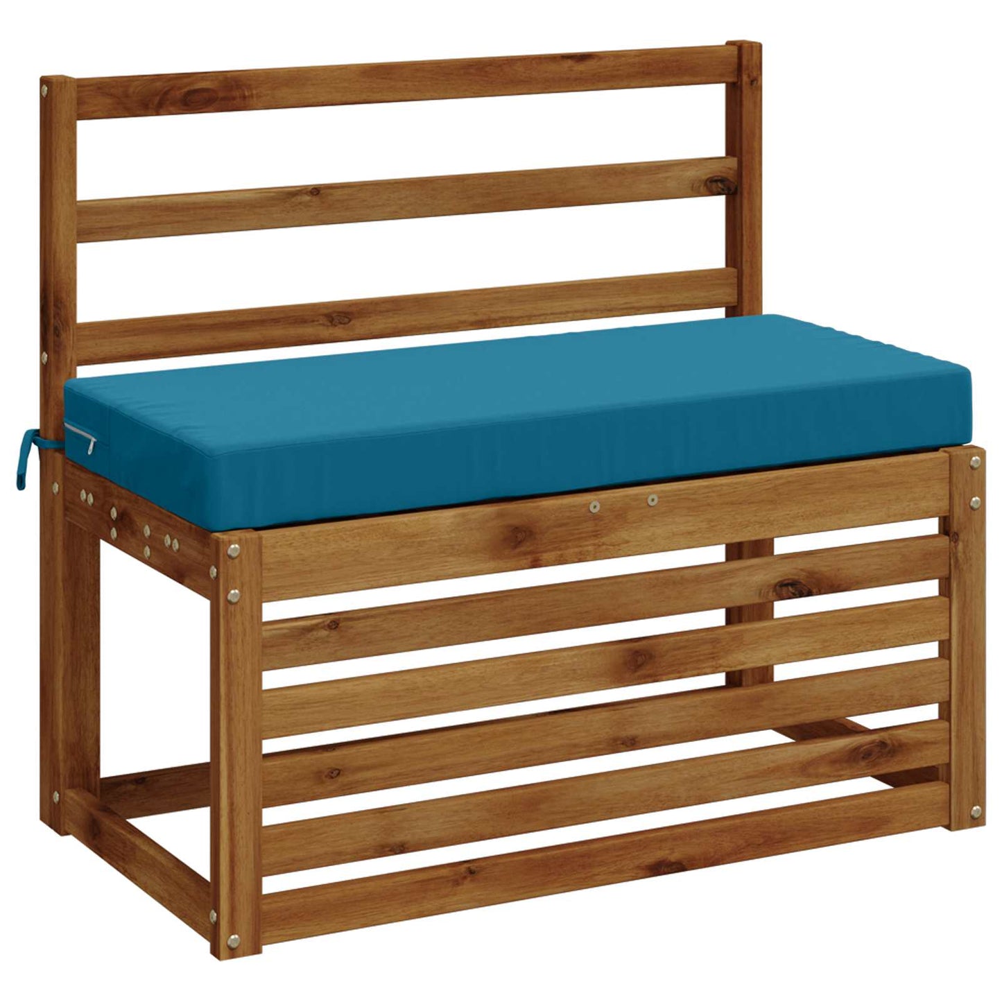 2-Piece Bench Cushions SOEST 2 pcs 100% Polyester Light Blue