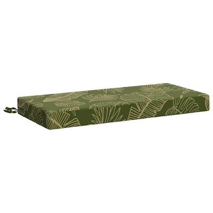 Bench Cushion SOEST 100% Polyester Leaf Design 60 x 40 x 8 cm