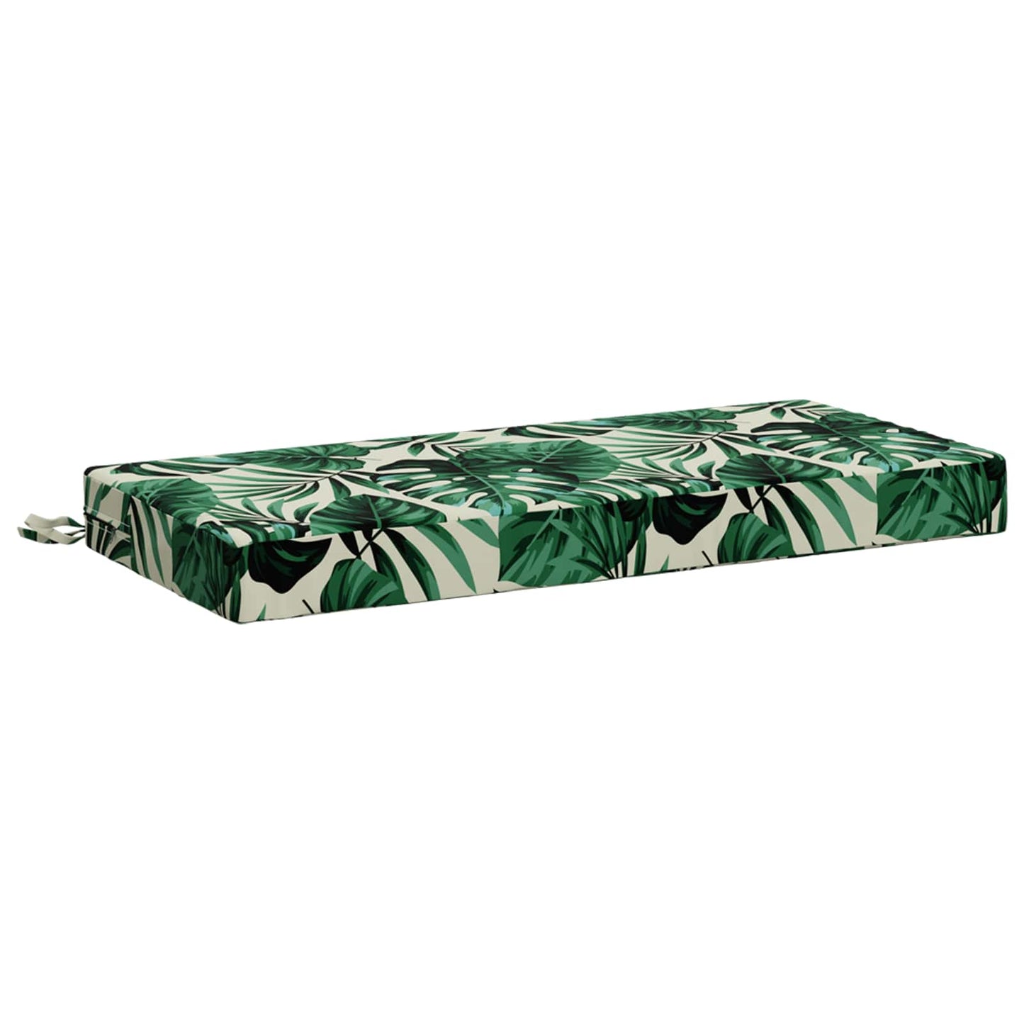 Bench Cushion SOEST 100% Polyester Leaf Pattern 60 x 40 x 8 cm