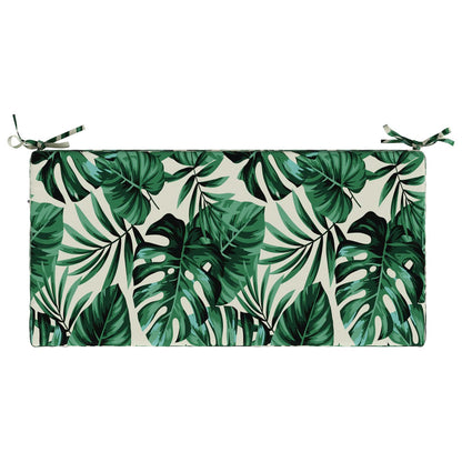 Bench Cushion SOEST 100% Polyester Leaf Pattern 60 x 40 x 8 cm