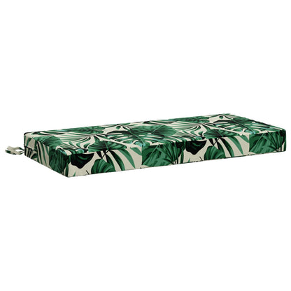 2-Piece Bench Cushions SOEST 2 pcs 100% Polyester Leaf Pattern