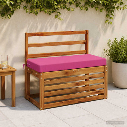 2-Piece Bench Cushions SOEST 2 pcs 100% Polyester Pink