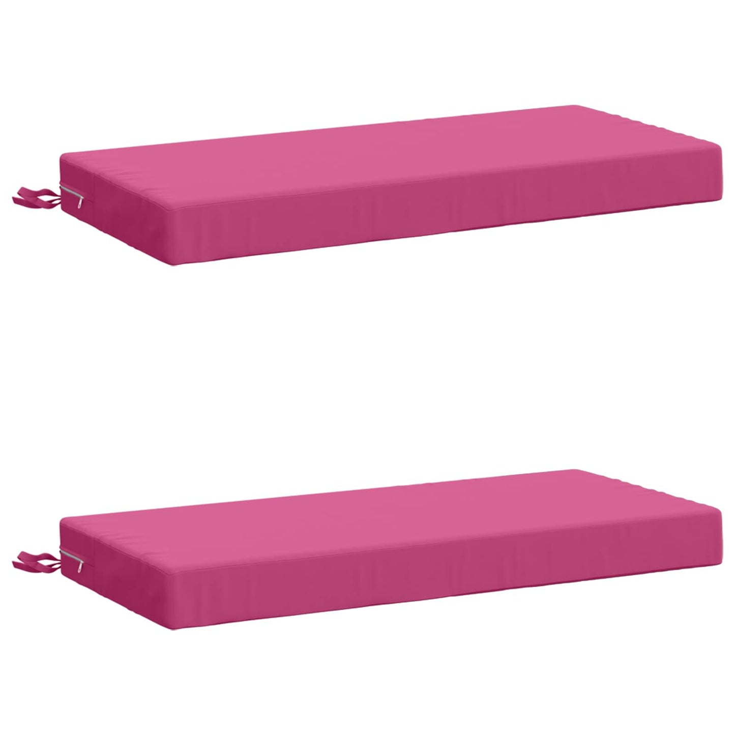 2-Piece Bench Cushions SOEST 2 pcs 100% Polyester Pink