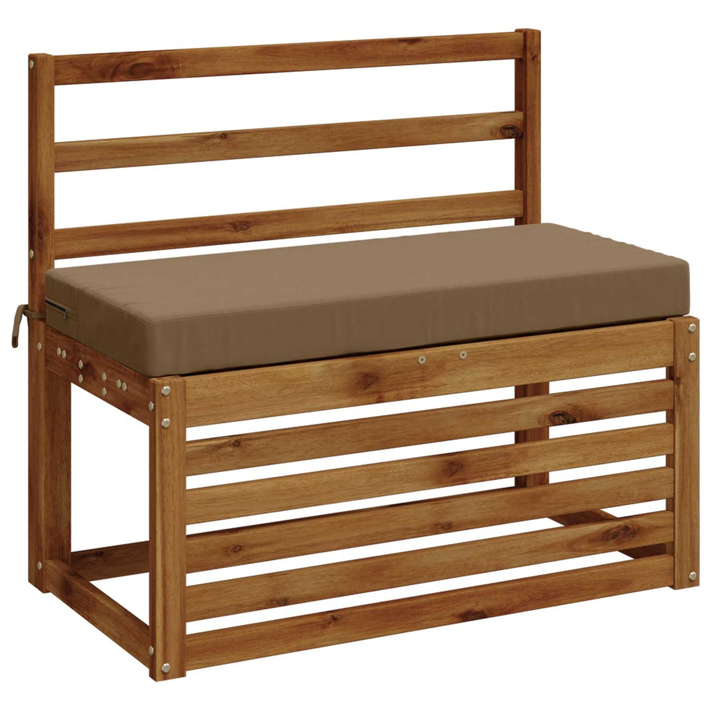 Bench Cushion SOEST 100% Polyester Taupe 60 x 40 x 8 cm