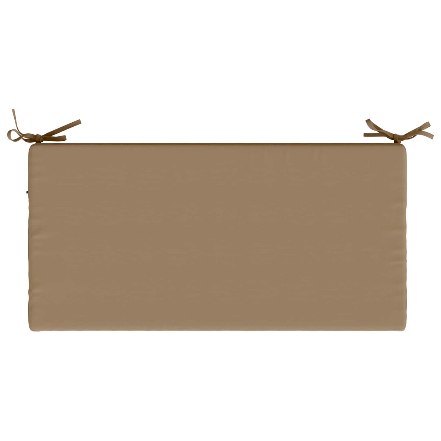 2-Piece Bench Cushions SOEST 2 pcs 100% Polyester Taupe