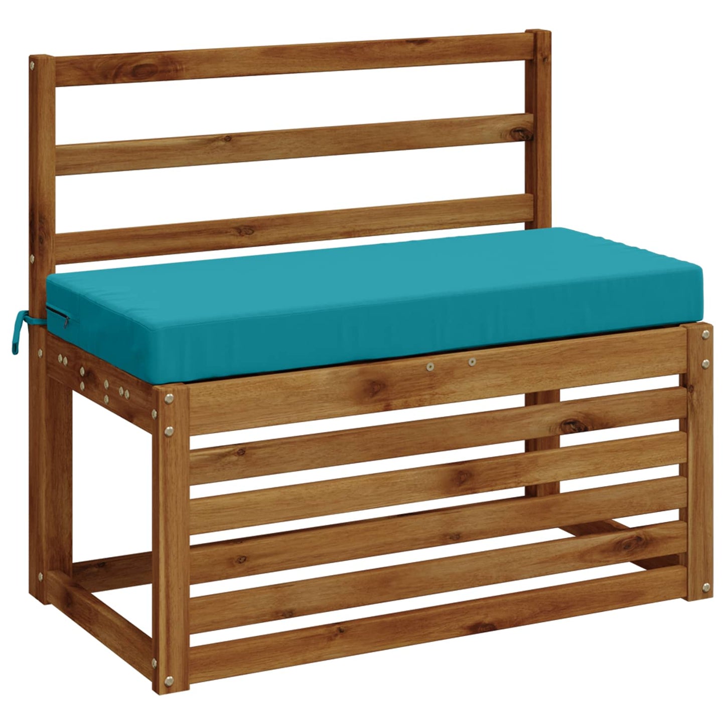 2-Piece Bench Cushions SOEST 2 pcs 100% Polyester Turquoise