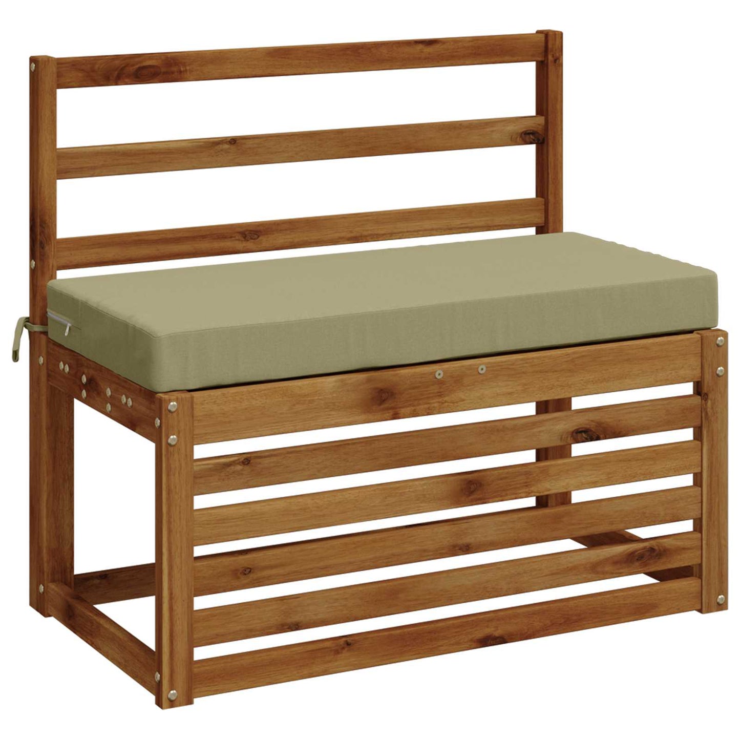 Bench Cushion SOEST 100% Polyester Light Green 80 x 40 x 8 cm