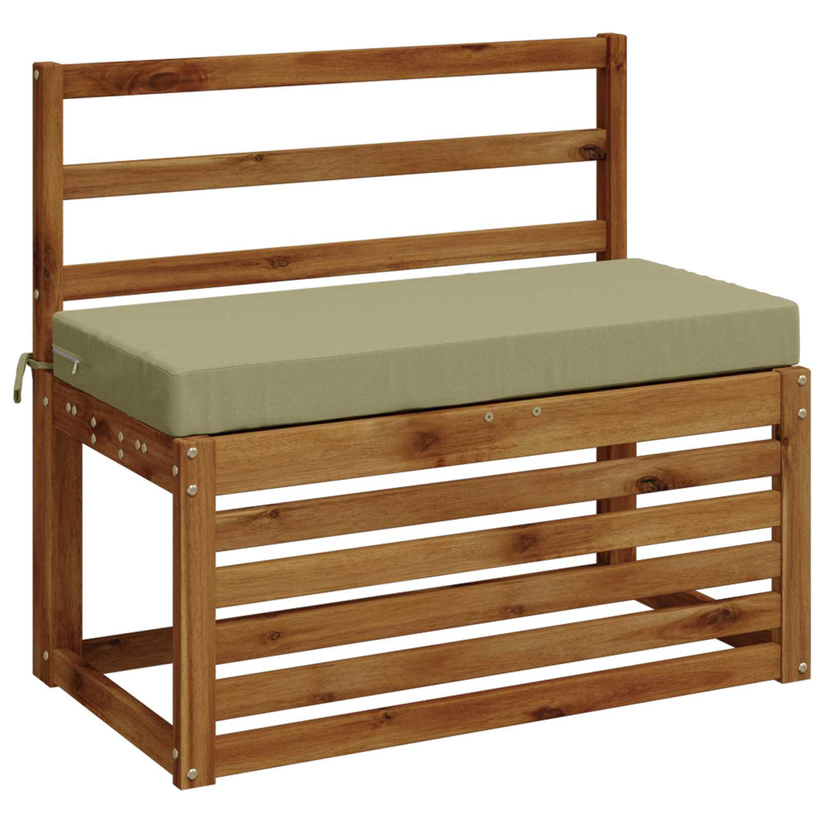 2-Piece Bench Cushions SOEST 2 pcs 100% Polyester Light Green