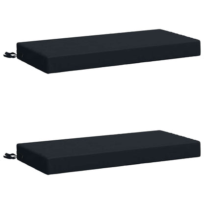 2-Piece Bench Cushions SOEST 2 pcs 100% Polyester Dark Blue