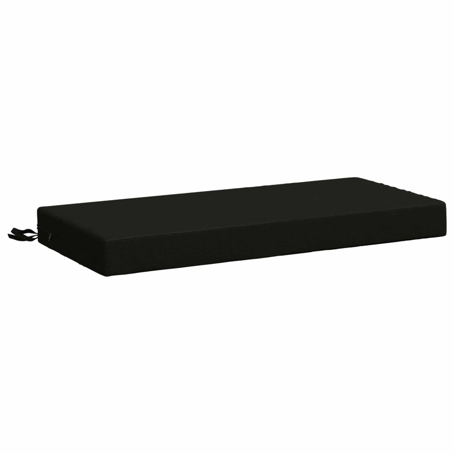 Bench Cushion SOEST 100% Polyester Black 80 x 40 x 8 cm