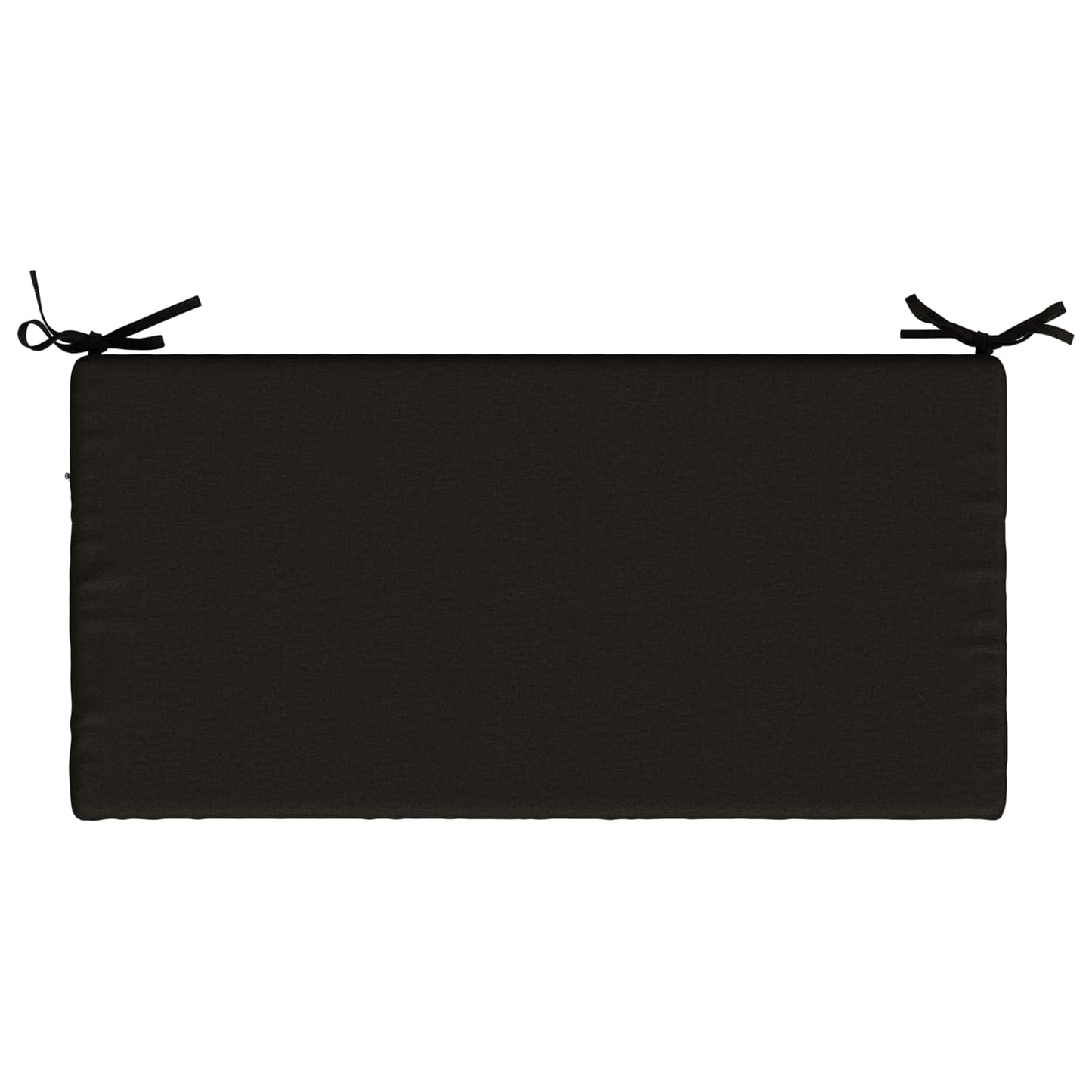2-Piece Bench Cushions SOEST 2 pcs 100% Polyester Black