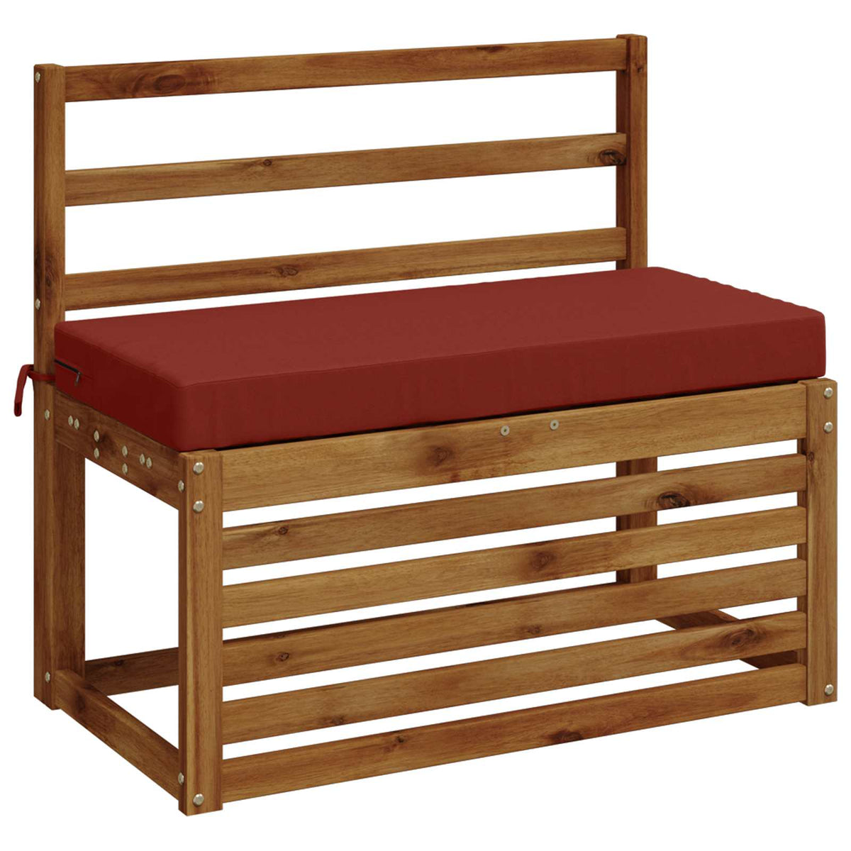 2-Piece Bench Cushions SOEST 2 pcs 100% Polyester Red