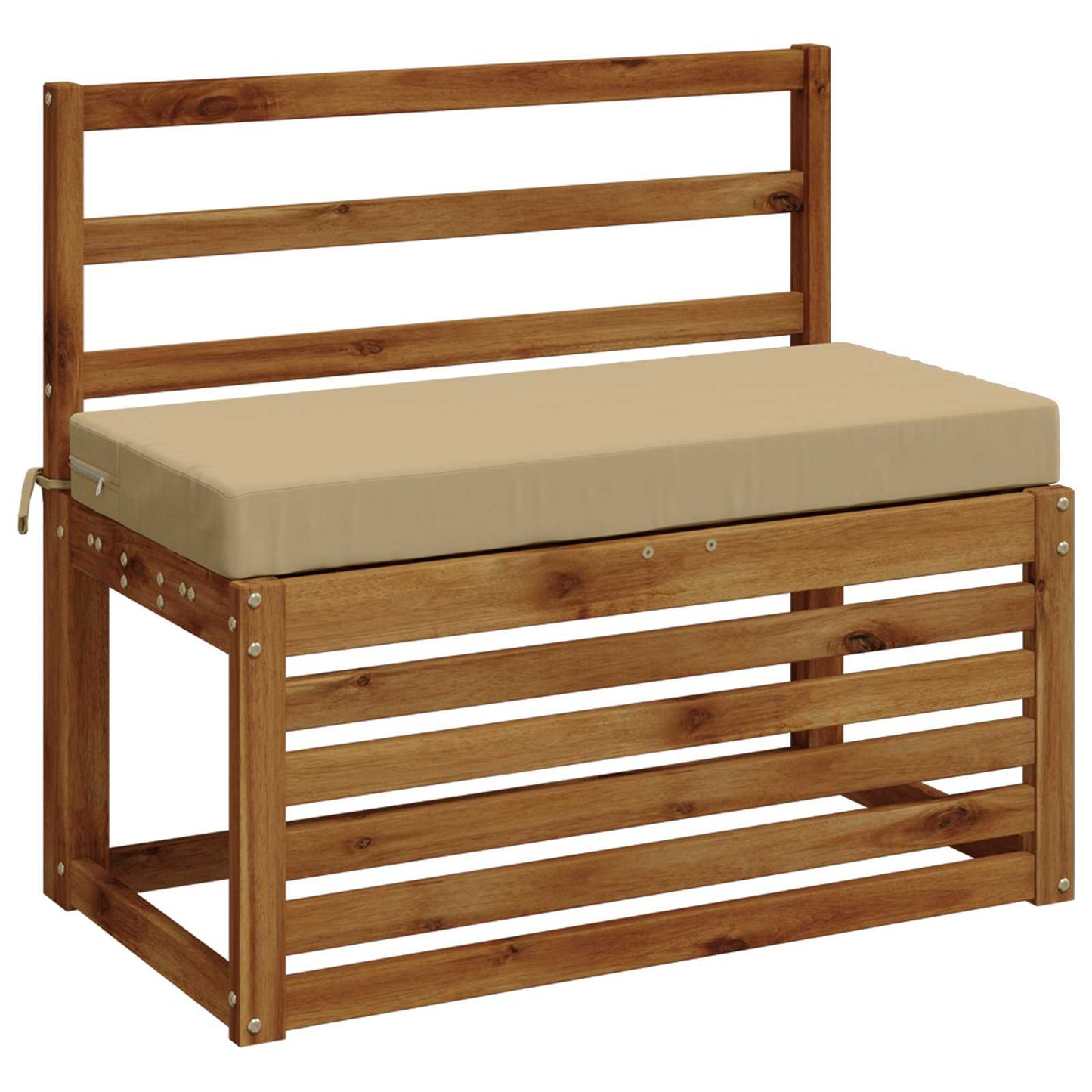 2-Piece Bench Cushions SOEST 2 pcs 100% Polyester Beige
