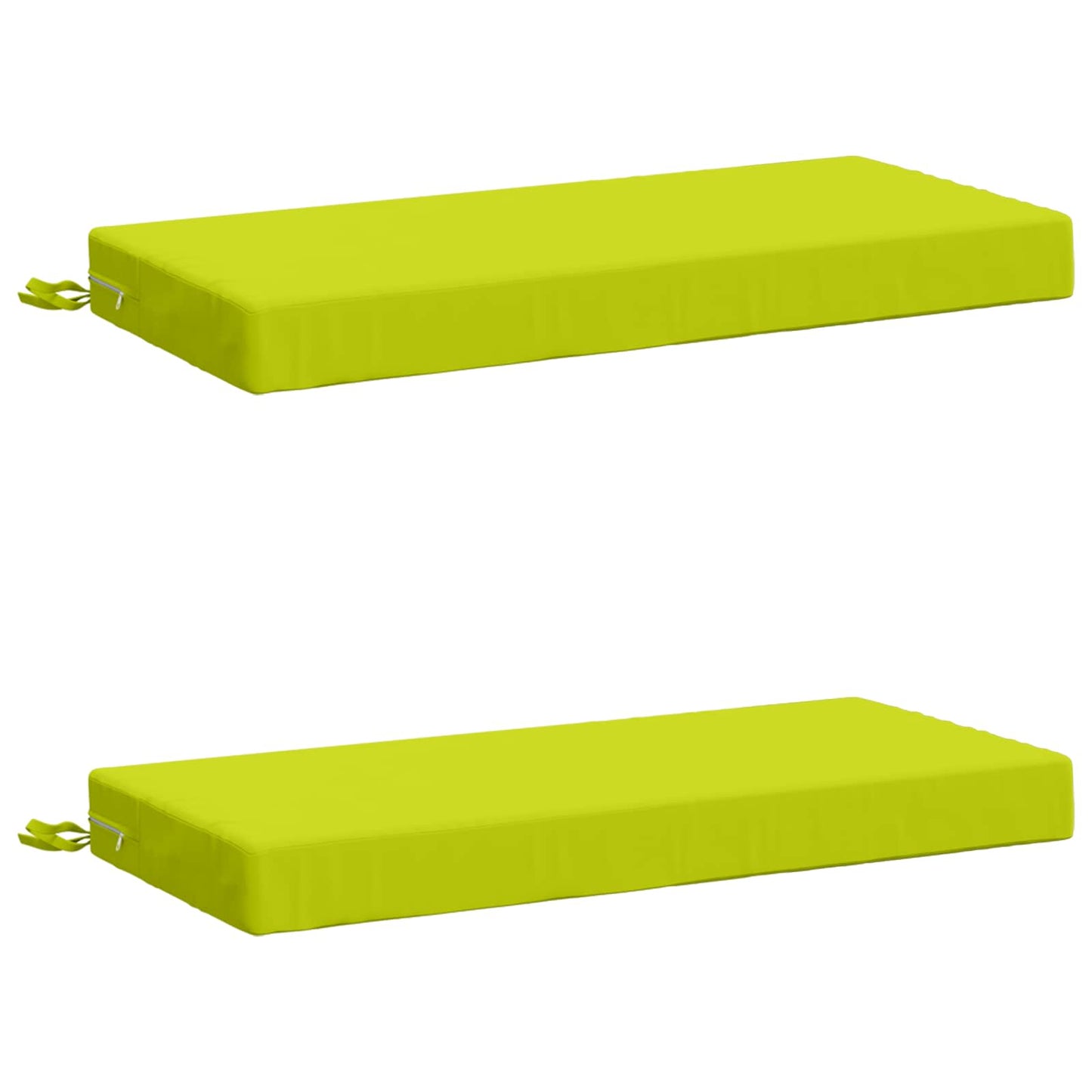 2-Piece Bench Cushions SOEST 2 pcs 100% Polyester Bright Green