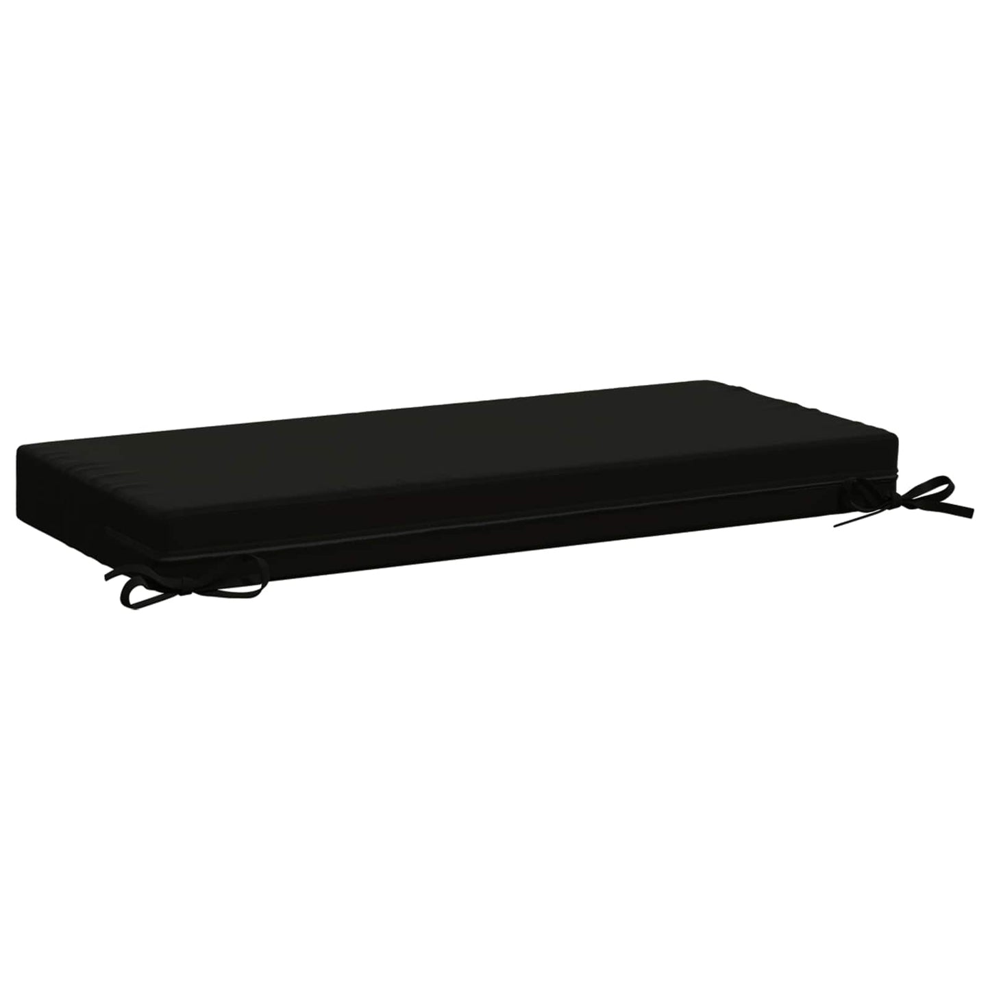 Bench Cushion SOEST 100% Polyester Black 80 x 40 x 8 cm